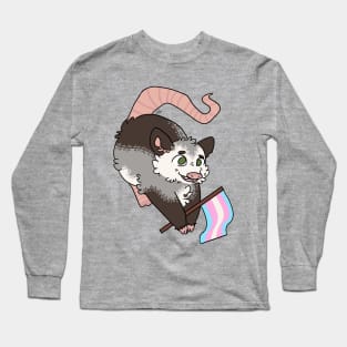 trans pride possum Long Sleeve T-Shirt